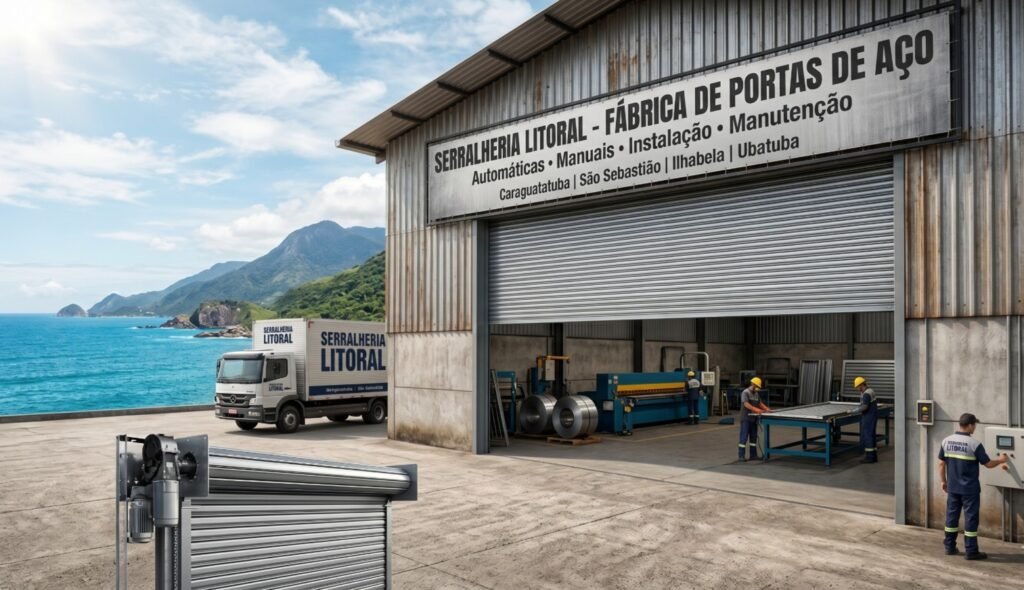 Fábrica de Portas de Enrolar no Litoral Norte